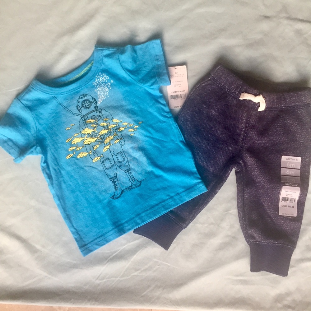 NWT Carter's outfit 6m