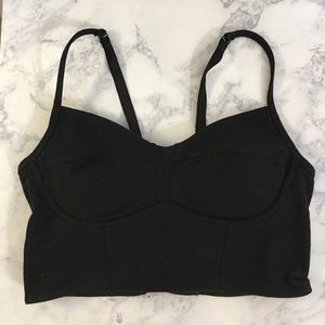 Lululemon Corset Bra - Black Cotton