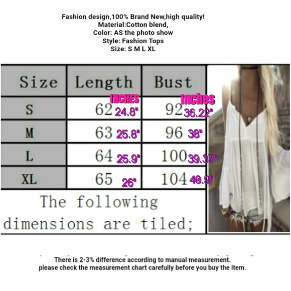 💥1 S LEFT💥 BOHO OFF THE SHLDR  LOOSE  TOP - Picture 6 of 6