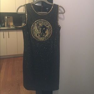 Little black embellished dress by Versus Versace
