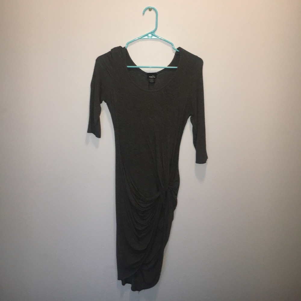 Dark grey bodycon dress