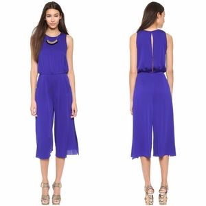 milly stretch silk jumpsuit