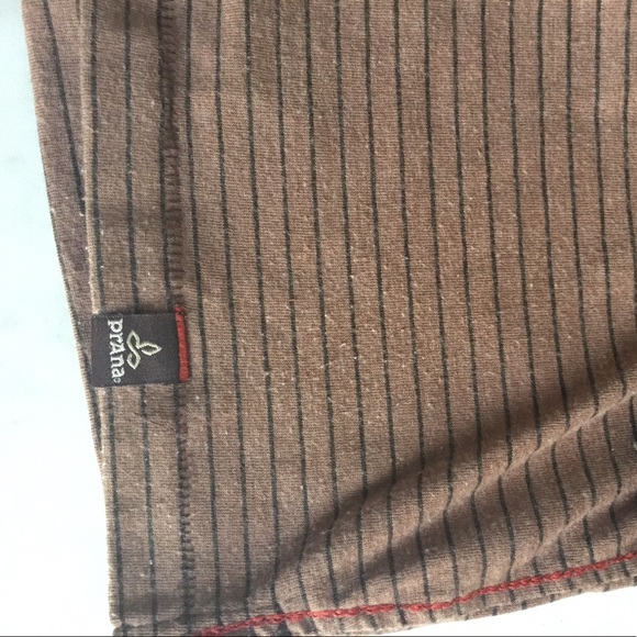 Brown/Rust Striped Prana Long-Sleeve - Picture 4 of 5