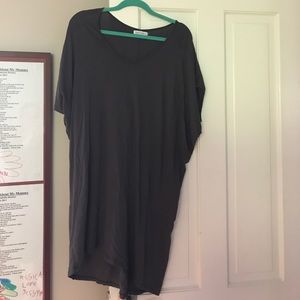 Velvet dark grey t-shirt dress/ tunic. Never worn.