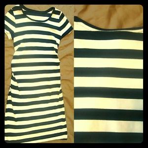 Liz Lange Maternity Striped Nautical Dress Size S