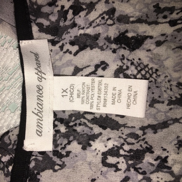 Super cute trendy plus size top 1X - Picture 4 of 4