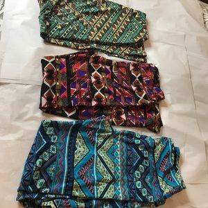 Lularoe Leggings Bundle of 3 OS