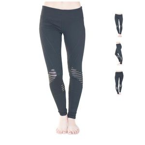 Mesh Detail Athletic Leggings