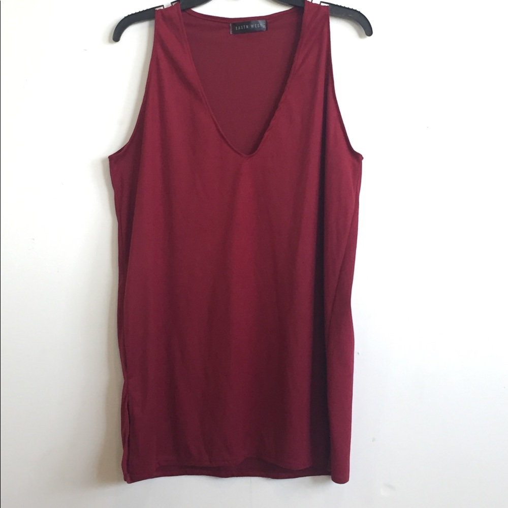 Suede tank top
