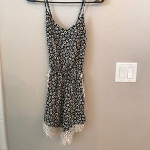 Black and White Romper