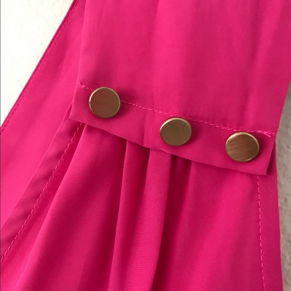 NWOT PINK Amanda Uprichard 6 Button Dress - Picture 6 of 8