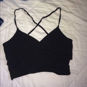 Cross crop top