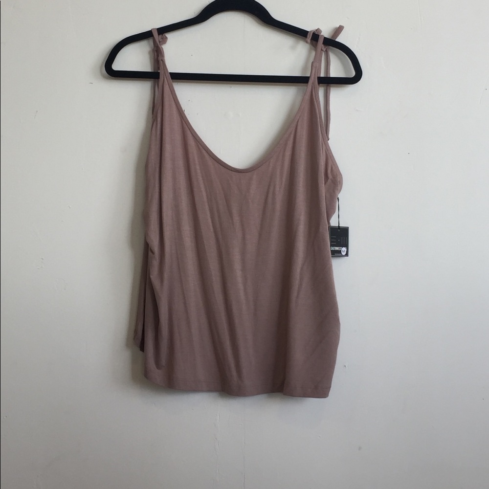 Tank top (straps tie to adjust)