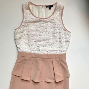 Lace detail dress