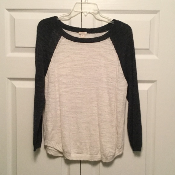 J. Crew Factory Tops - J crew navy and white baseball tee