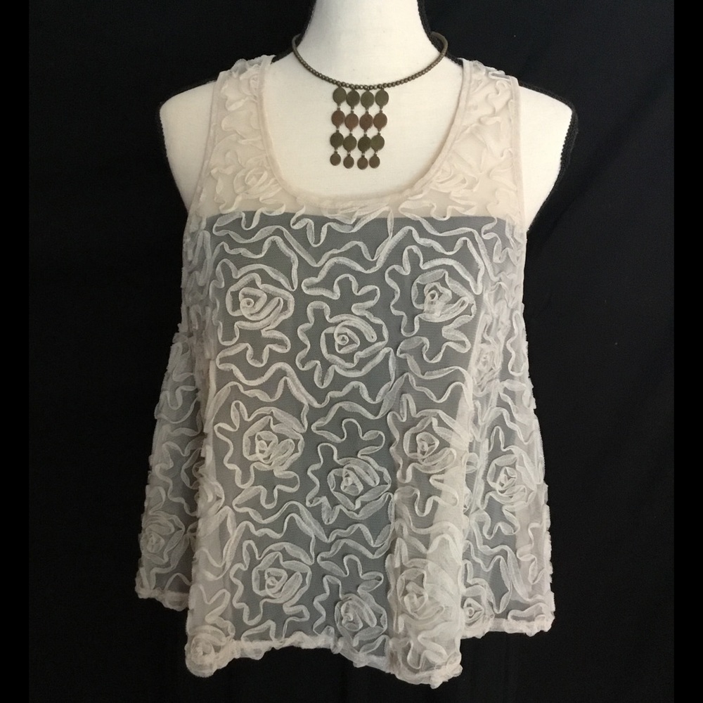 Sweet Sheer 3D Racerback Top