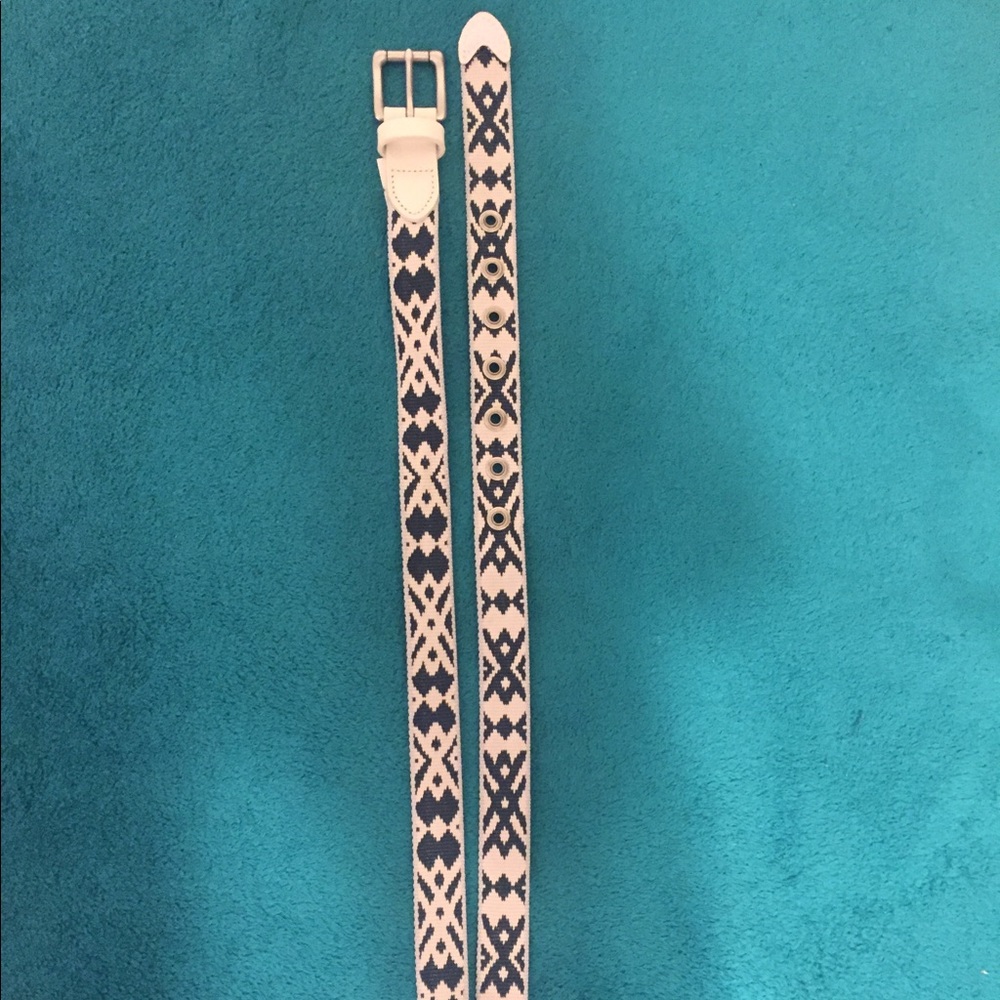 J.Crew Woven ikat belt