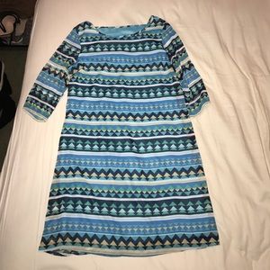 Short blue dress
