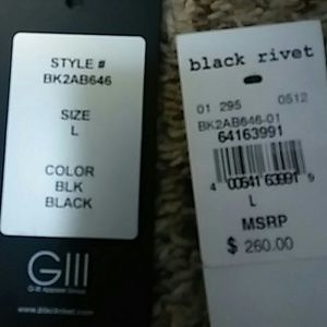 Black Rivet Winter Jacket