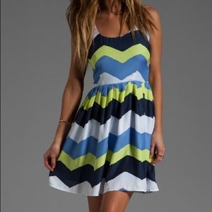 HUGE price drop! Maggie Zigzag Charmuese Dress