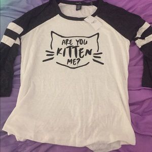 Cute Kitten Baseball Tee