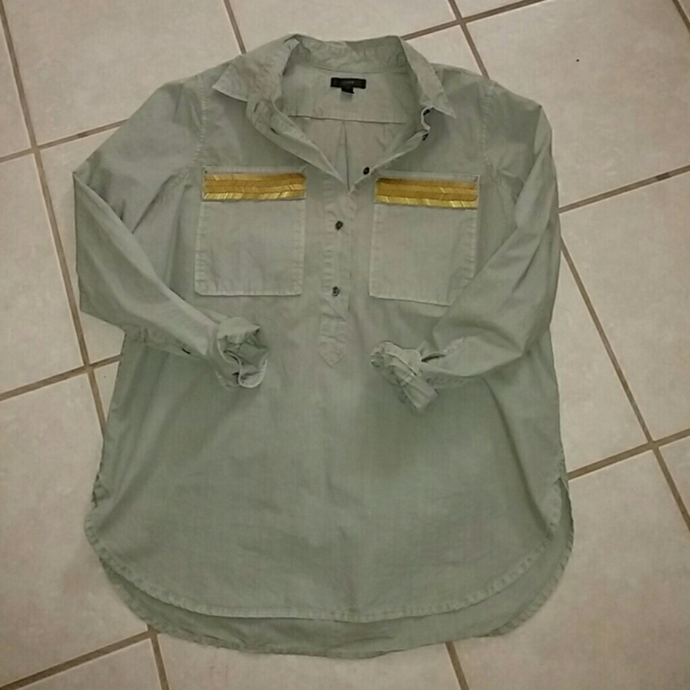 J. Crew embellished pullover 10 flash!