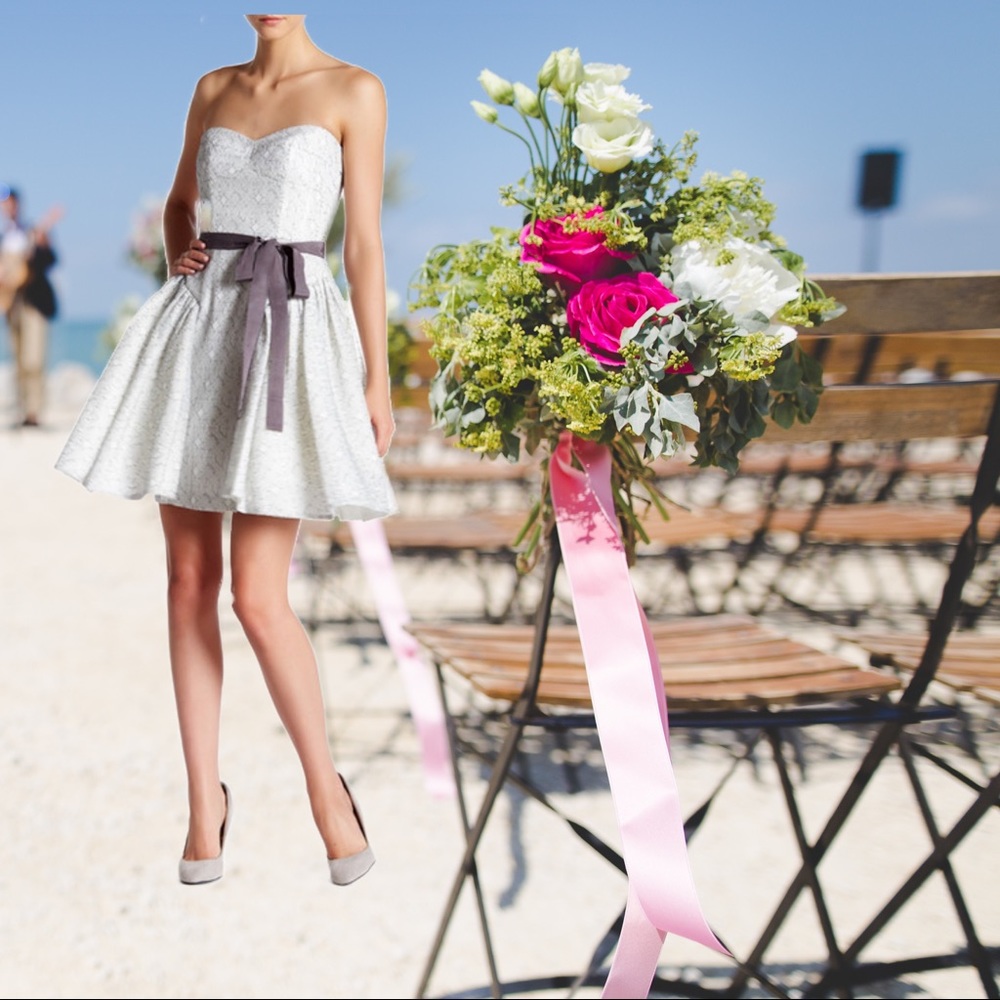 BCBGMaxazria Kimmy Knit Evening Fit & Flare Dress