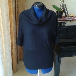 Spense Black Cowl Neck Top