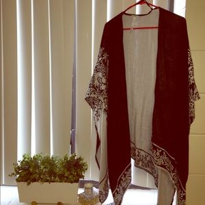 Kimichi Blue (Urban Outfitters) slate grey poncho