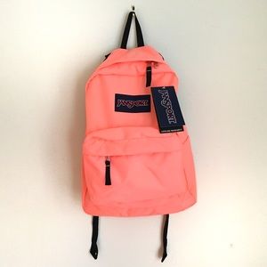 NWT Jansport Superbreak Coral Peaches Backpack