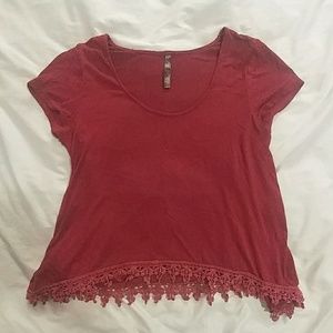Maroon shirt