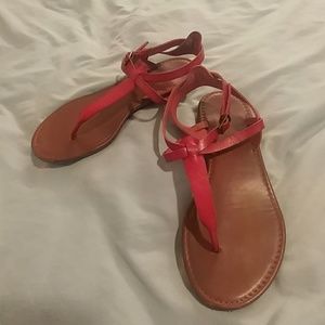 Red sandals