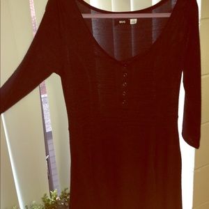 BDG (urban outfitters) black scoop skater dress