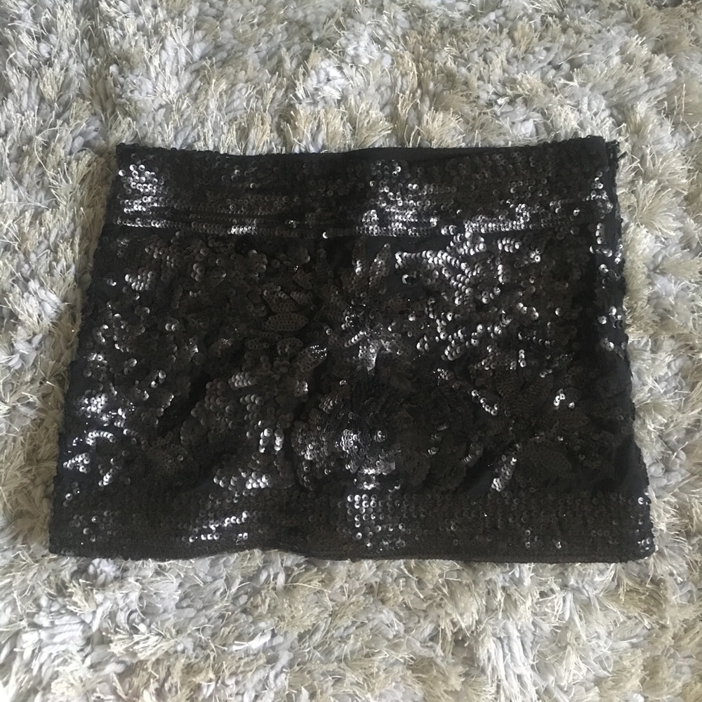 Hale Bob Sequin Mini Skirt