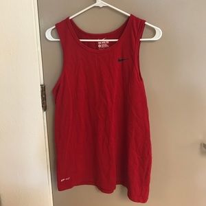 Red Nike tank