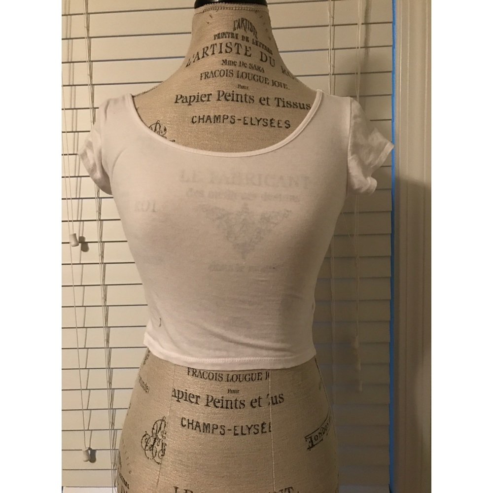 White Crop top