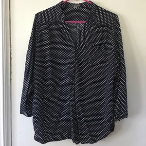 Market & Spruce Polka dot Top