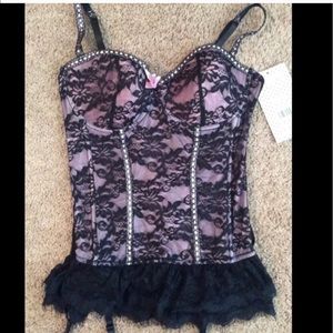 Seven Til Midnight Bustier Lace "damaged"