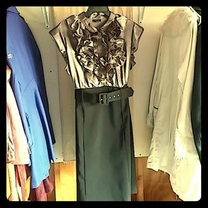 Pewter and Black Dress