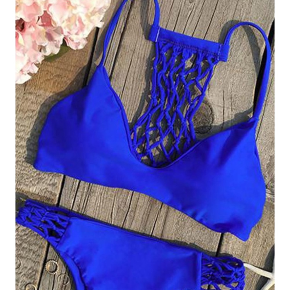 NWT bright blue bikini