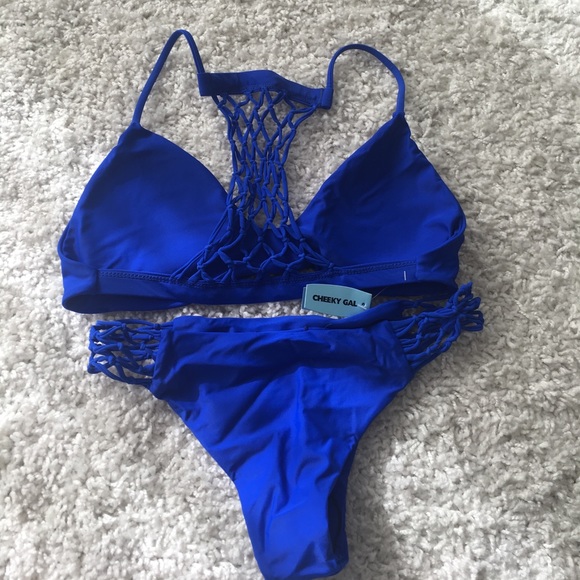 NWT bright blue bikini - Picture 6 of 6