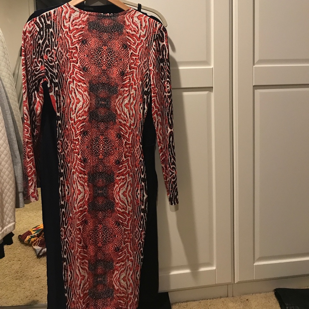 Snake skin bodycon dress