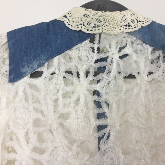 Super cute bohemian see-through light summer tunic - Picture 3 of 4