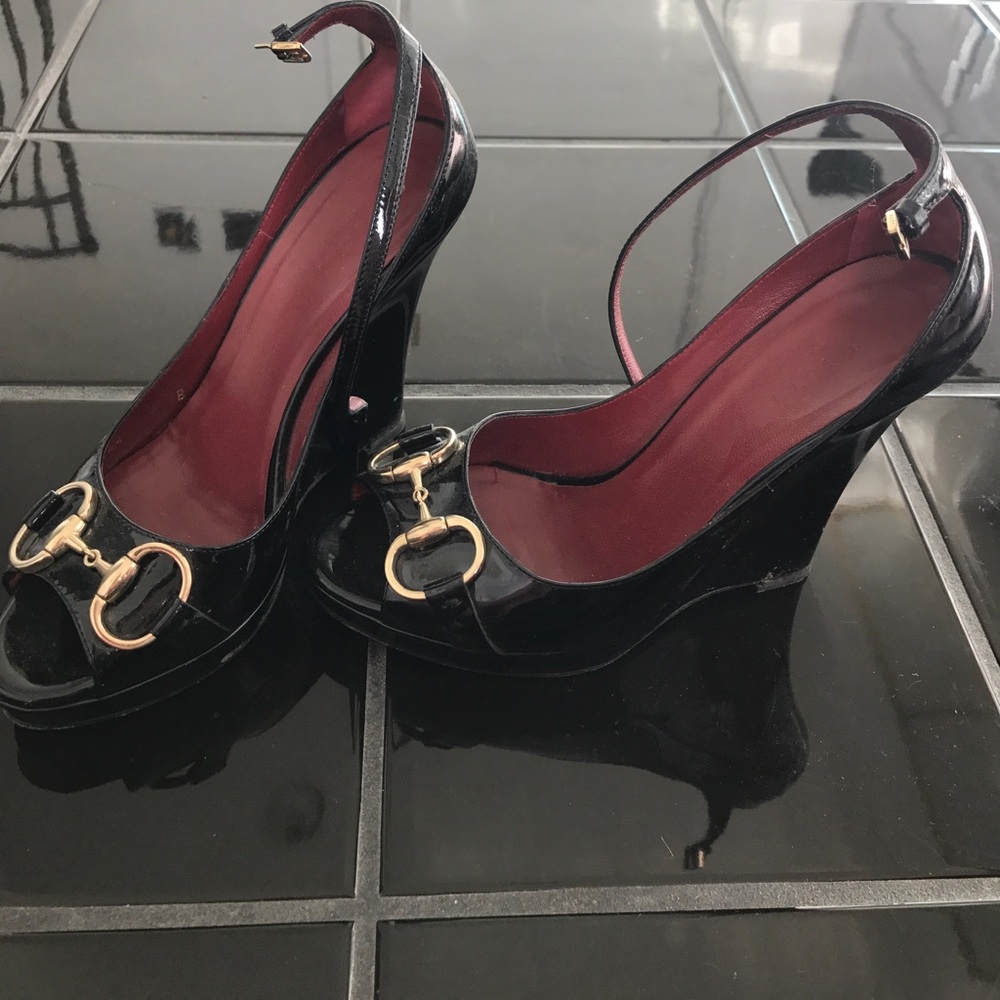 Gucci wedge shoes