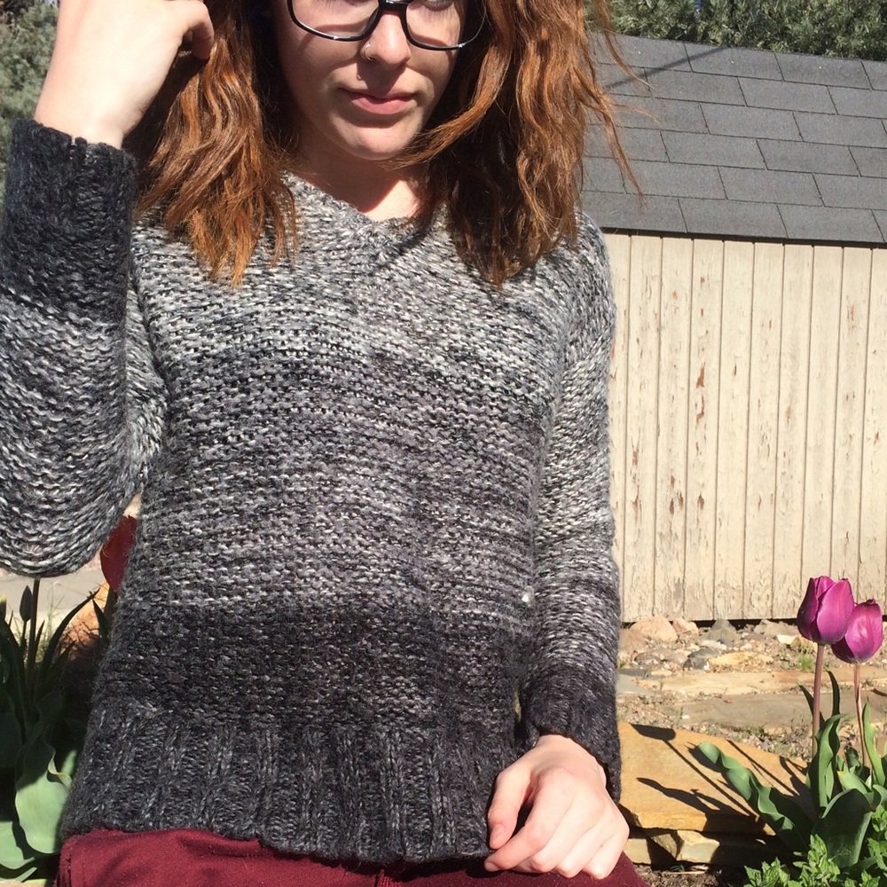Ombré knitted sweater