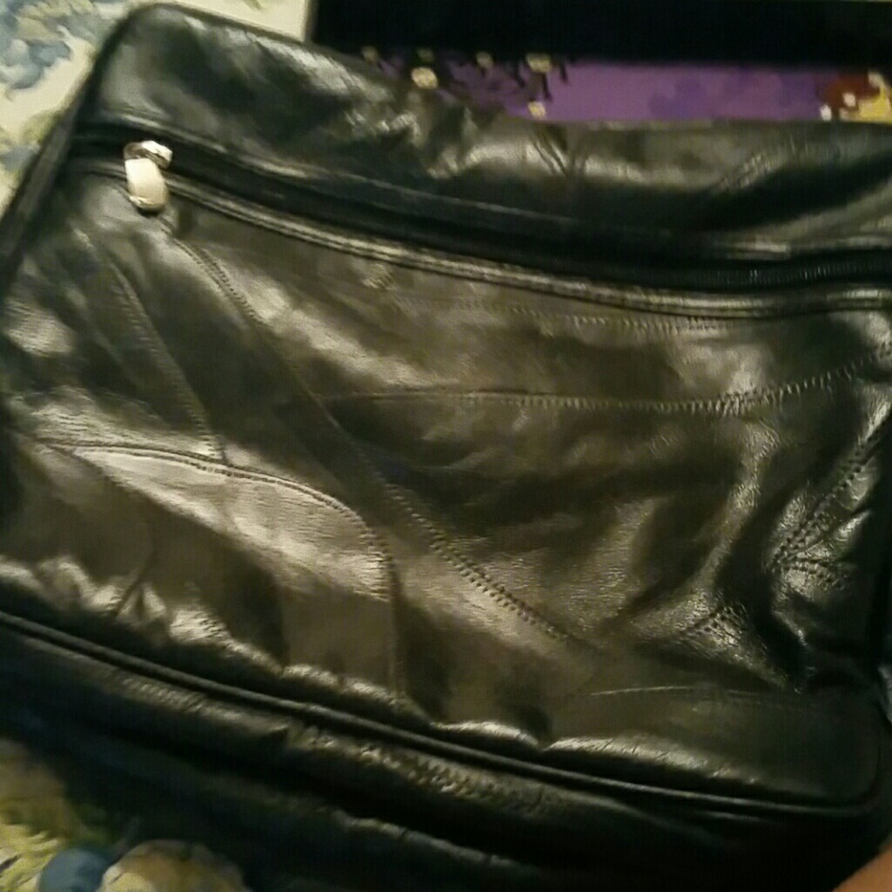 Patch Leather Briefcase - image 2