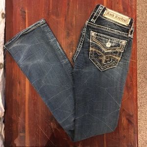 Rock Revival boot cut light wash flare leg jeans