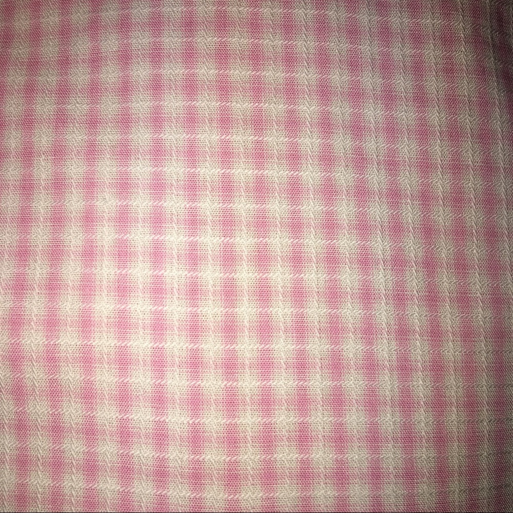 Pink and white checkered dress shirt (S) - Picture 3 of 3
