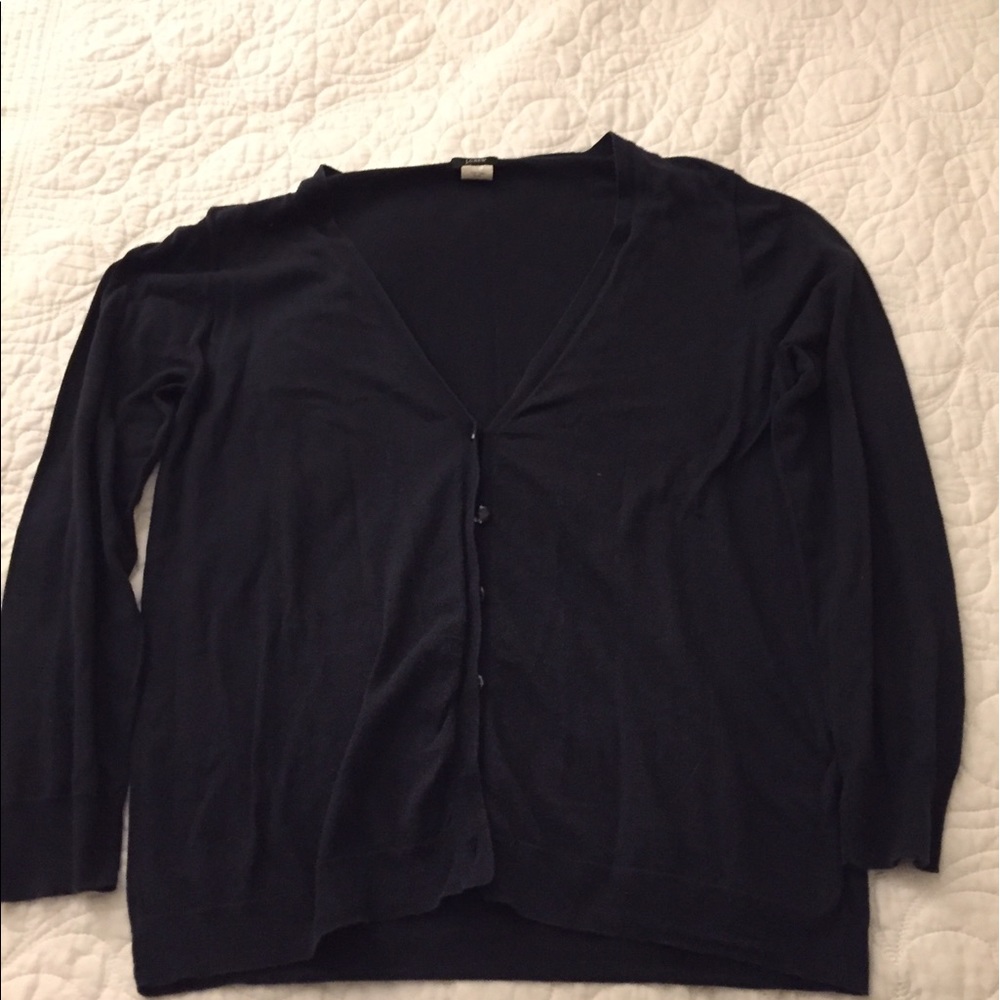 J. Crew navy blue cardigan