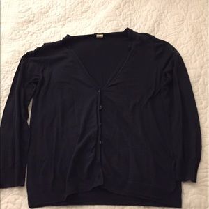 J. Crew navy blue cardigan